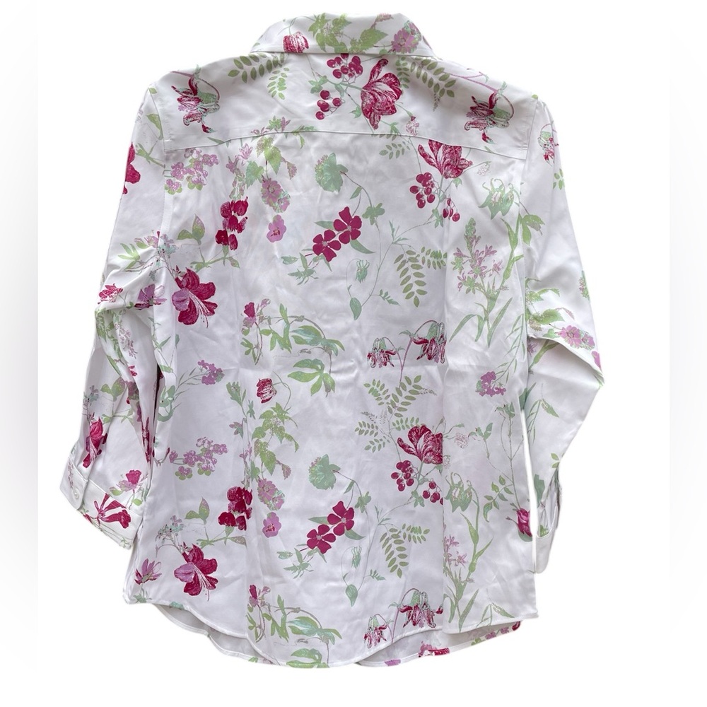 Coldwater Creek Petal Essence No-Iron Button Down Long Sleeve Shirt 12 Petite - Picture 5 of 12